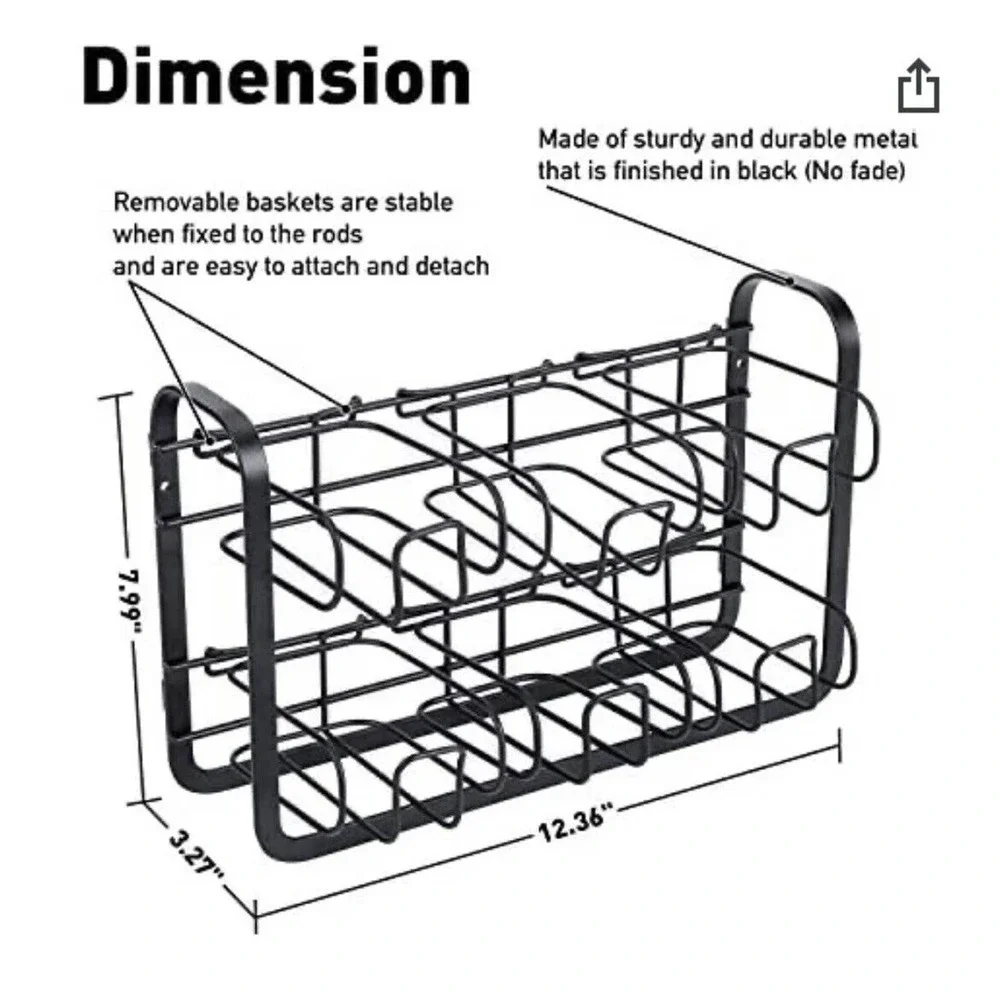 High Capacity 120 Tea Bags Organizer Storage And Display Rack For Cabinet And...